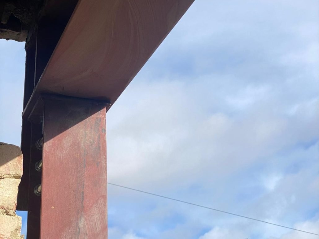 Steel Beam Installed at one of Sandstone Engineering Sites